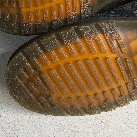 Dr. Martens 1461 Floral Jacquard Black Purple Mens Sz 7 or Women sz 9 NWOB - Picture 11 of 13